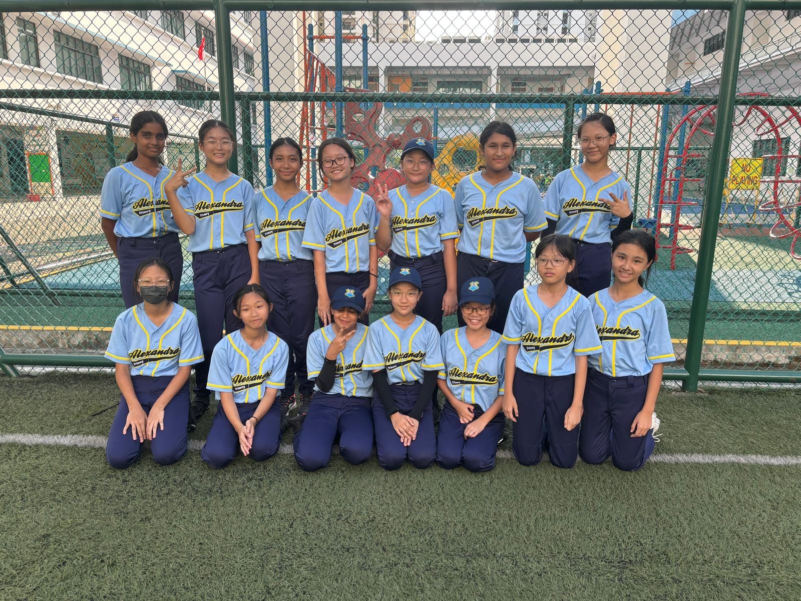 Softball group photo